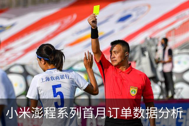 小米澎程系列首月订单数据分析